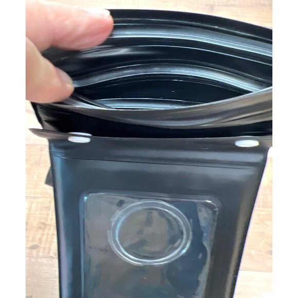 Waterproof Document, Device Holder Aqua Case Black Protective Dry Bag With Lanya - Picture 3 of 3